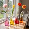 Handmade Hydroponic Glass Vase Transparent Flower Arrangement Vase Flower Holder  Living Room