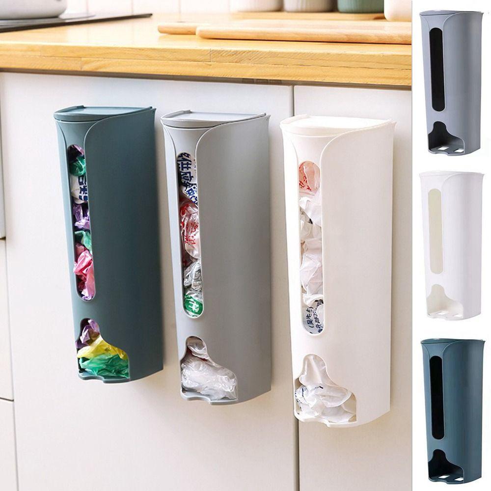 Plastic Grocery Bag Dispenser Save Space Trash Bags Dispenser Garbage Bag Storage Box Panties
