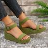 Fashion Women Sandals 2024 New Summer Fashion Comfortable Sandals Women Wear-resistant Platform Heels Women Outdoor Sexy Wedge Shoes