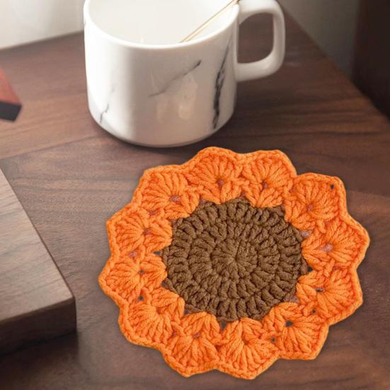 Подставки под стаканы с цветочным узором Теплоизоляционные подставки Нескользящие подставки Подставки под стаканы с защитой от ожогов Кухонные принадлежности