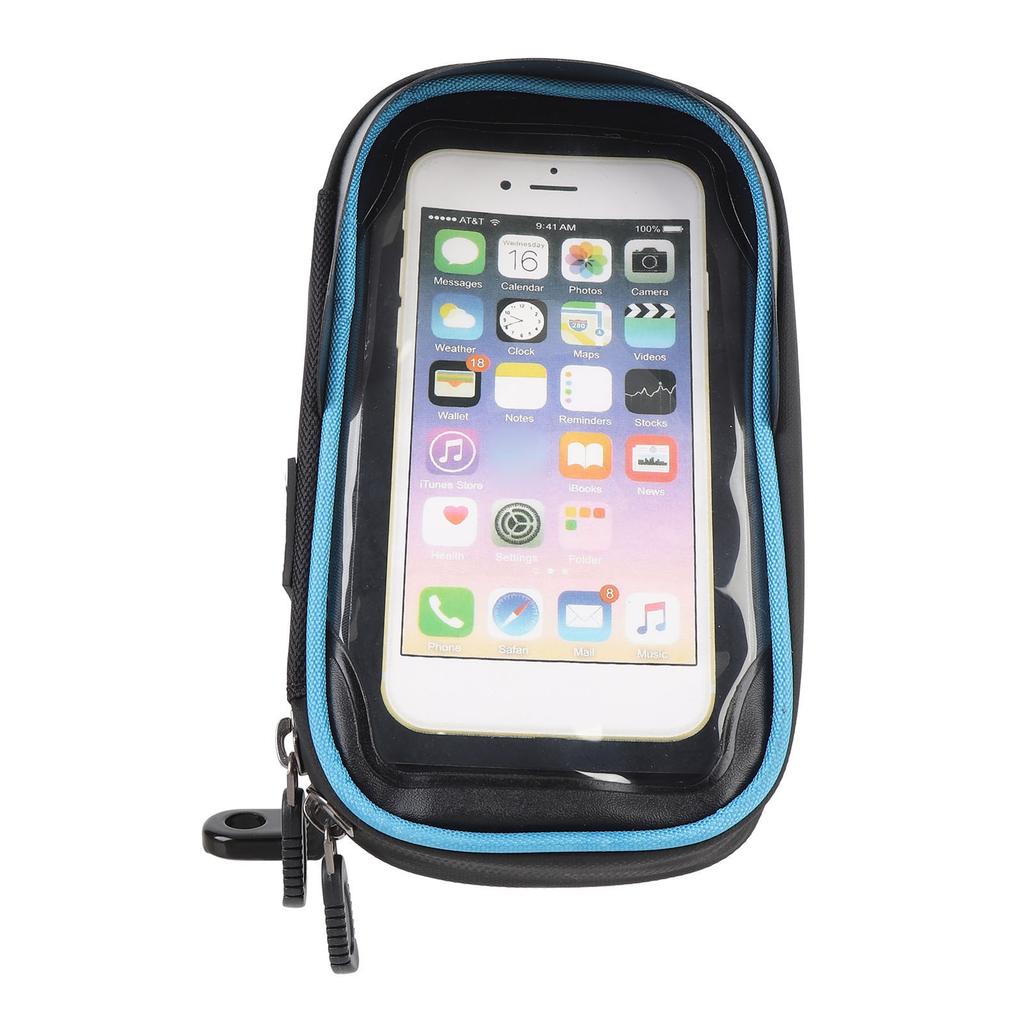 Сумка для велосипедного телефона с передней рамкой, водонепроницаемая, вращающаяся на 360 градусов, дизайн переднего козырька, сенсорный экран, велосипедный телефон