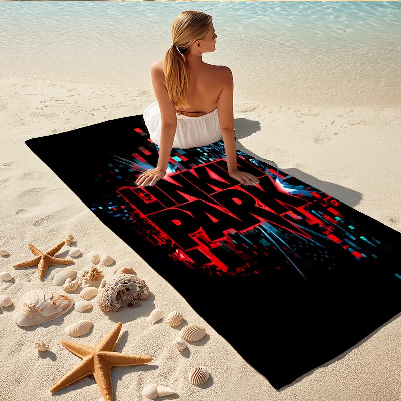1Pc Linkin Park Live Concert Beach Towel Quick Dry Multiuse For Beach Pool Gym Yoga Home Travel Christmas Halloween Xmas Gift G1300