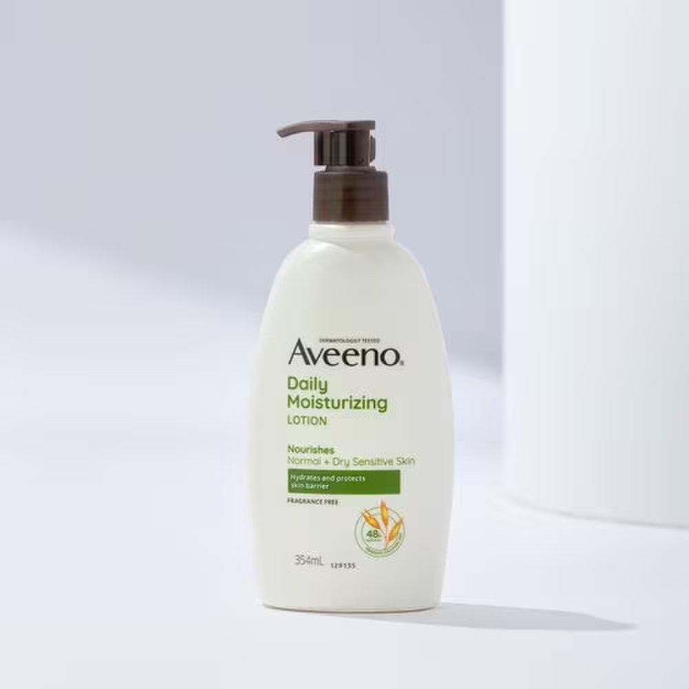 Aveeno Ежедневный увлажняющий лосьон_354 мл [Высокоувлажняющий, для чувствительной кожи, освежающая текстура]