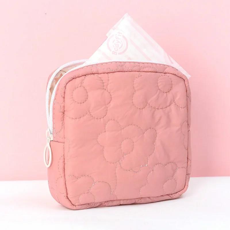 Girls Makeup Lipstick Organizer Case Bags Women Napkin Cosmetic Coin Bags Tampon Storage Bag Sanitary Pad Pouch Organizer