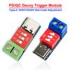 Type-C PD QC Триггер 5В~20В Регулировка кодом циферблата DC Модуль питания напряжения Регулировка циферблатом напряжения Модуль-завлекатель быстрой зарядки