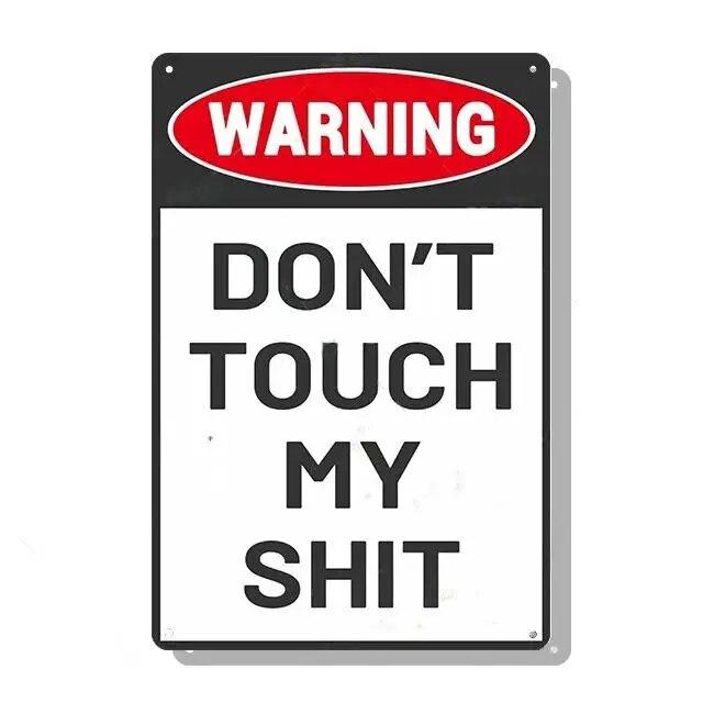 Metal Tin Signs Decor Warning 24 Hour Video Posters Surveillance Private Property No Trespassing Outdoor Indoor Wall Decor