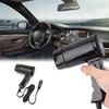 Car Hair Blow Dryer Window Defroster 12V Car Folding Hair Dryer Mini Blow Dryer for Convertible Travel Camper RV SUV Accessories