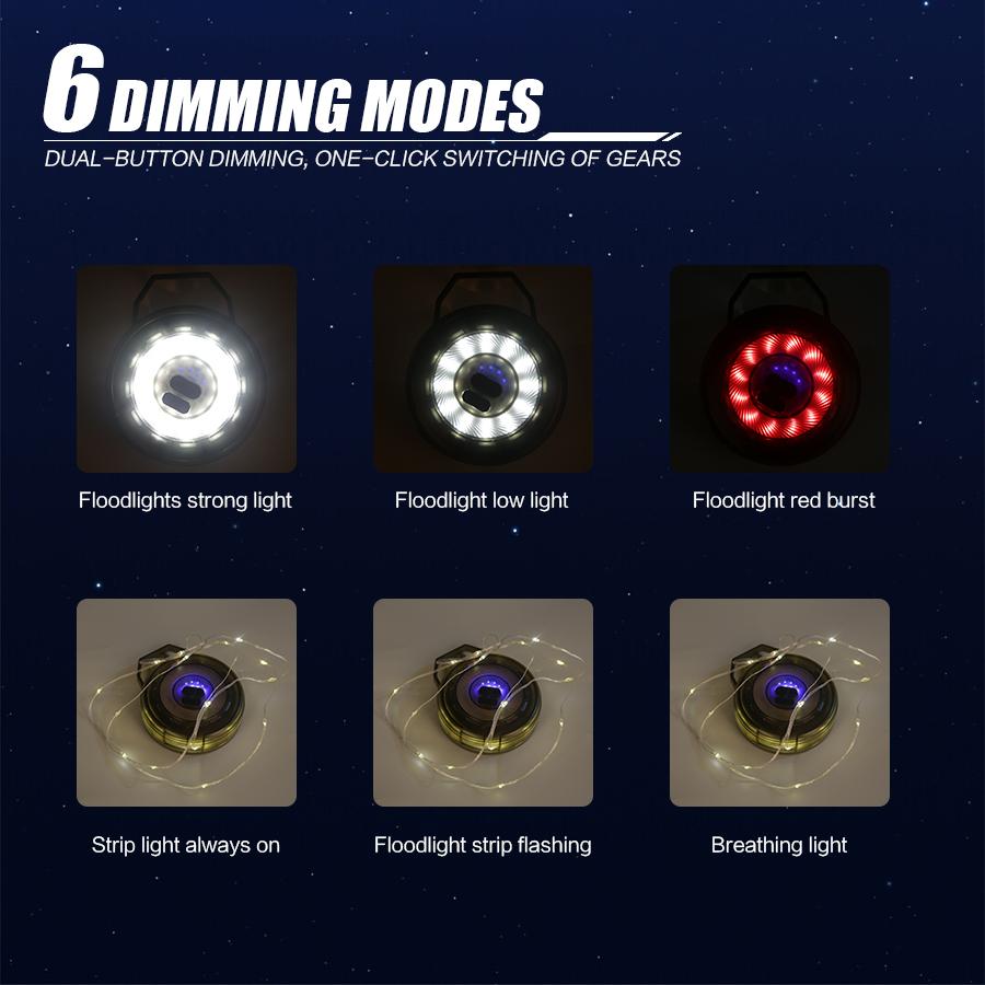 New LY-M07 Outdoor Camping Lamp 10M Camping Light String Tent Emergency Atmosphere Storage Light Night Market Stall Light