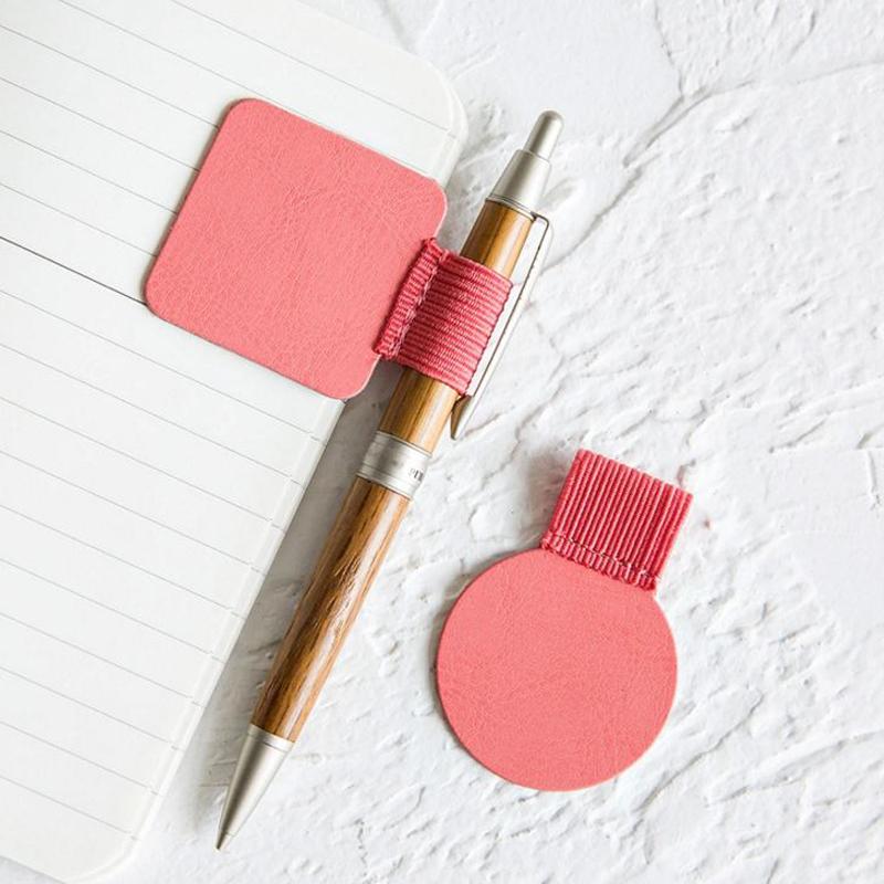 1 шт. Самоклеящаяся кожаная петля для блокнотов, зажим для ручки, держатель для ручек, блокнотов