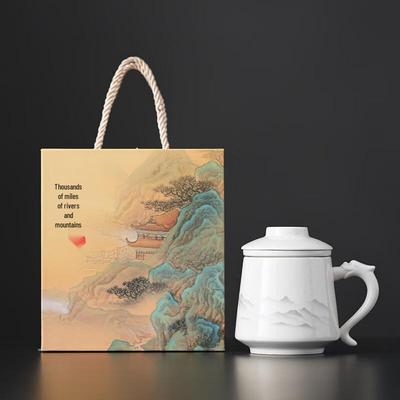 Керамическая кружка-заварник Tuoqiao Подарочный набор