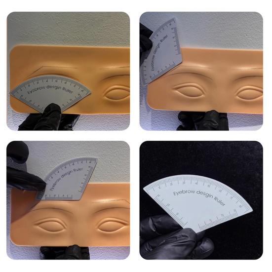 Eyebrow Design Ruler Portable Fast Drawing Guide Professional Eyebrow Shaping Tool for Beginners Pros