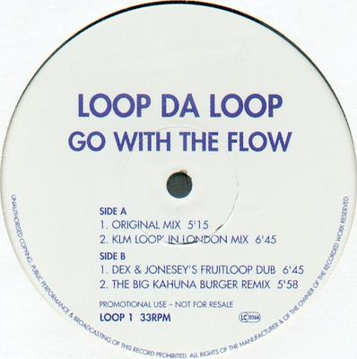 Виниловая пластинка LOOP DA LOOP Go With The Flow LC0268 Manifesto 1997 Великобритания Танцевальная Электроника Б/у