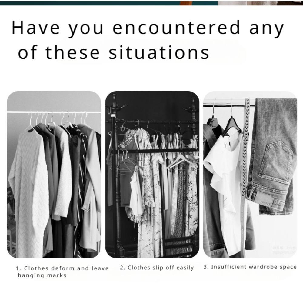 Clothes Hanger, Velvet Clothes Hanger, Non-marking and Non-slip Household Thickened Clothes Hanger, Organizer Storage Clothes Hanger 10 Pack