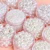 Abs Imitation Pearl Water Grinding High-quality Round Straight Hole Loose Beads Diy Hand Beading Material Clothing Accessories Jewelry Accessories
