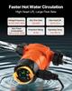 LPS25-6BP/130 High Efficiency Circulator Pump, 58 LPM, 4 M Max Lift Cast Iron Hot Water Recirculating Circulation Pump, Threaded Connection, Check