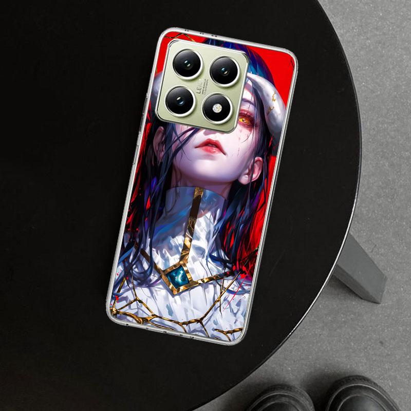 Чехол для телефона Albedo Overlord Аниме для Xiaomi Redmi Note 15 14 13 12 11 Pro Plus 14S 12S 11S 11T 11E 10S 10 Индивидуальный Funda