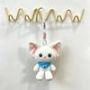 Soft Velvet Cute Kitten Pendant Candy Color Big Ears Cat Charm  Wallet Decoration