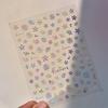 1PCS French Jelly Nail Stickers Dreamy Bubble Meteor Butterfly Star Moon Self Adhesive Stickers For Nail DIY Nail Art Decoration