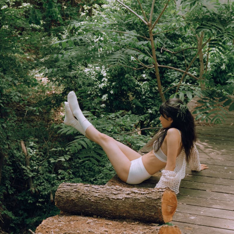 SOOPUI Organic cotton socks in ivory_Organic socks ivory