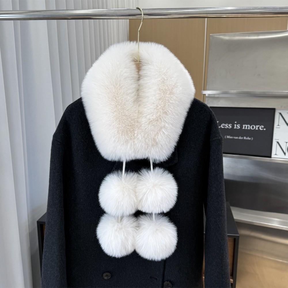Magnetic buckle Winter Scarves Thicken Neck Warmer Collar Imitation Fur Scarf Autumn Winter