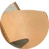 Natural leather house slippers with cutouts, for wide feet 39