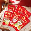 6Pcs Year of The Snake Red Envelopes 2025 Chinese Lunar New Year Lucky Money Pockets for Traditional Spring Festival