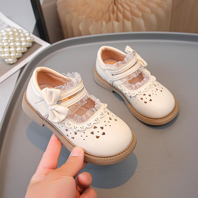 [Spring Fashion Girls Princess Leather Shoes Elegant Mary Jane Flats Trendy Girl Must-Have]