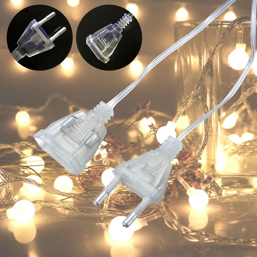 Lantern Line Transparent 3m With Switch Extension Cord 220V Cable Light String Extension Cord