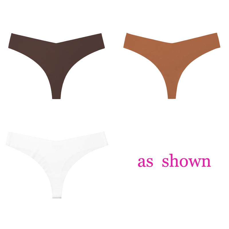 3 шт./лот, женские сексуальные трусики из ледяного шелка с низкой талией, нижнее белье без следов, стринги, женские стринги, дышащее нижнее белье, искушение, нижнее белье