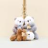 Otter Keychain with Fish Plush Bag Charm Keyrings Cute Otter Stuff Animal for Men Women Animal Lovers Friends Family