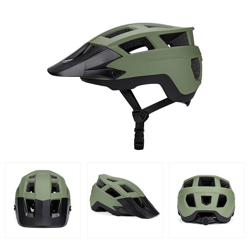 2026 New Cross-Border Unisex Adult Mountain Bike Road Cycling Helmet with Removable Lining Charging Lamp Outdoor Protective Gear