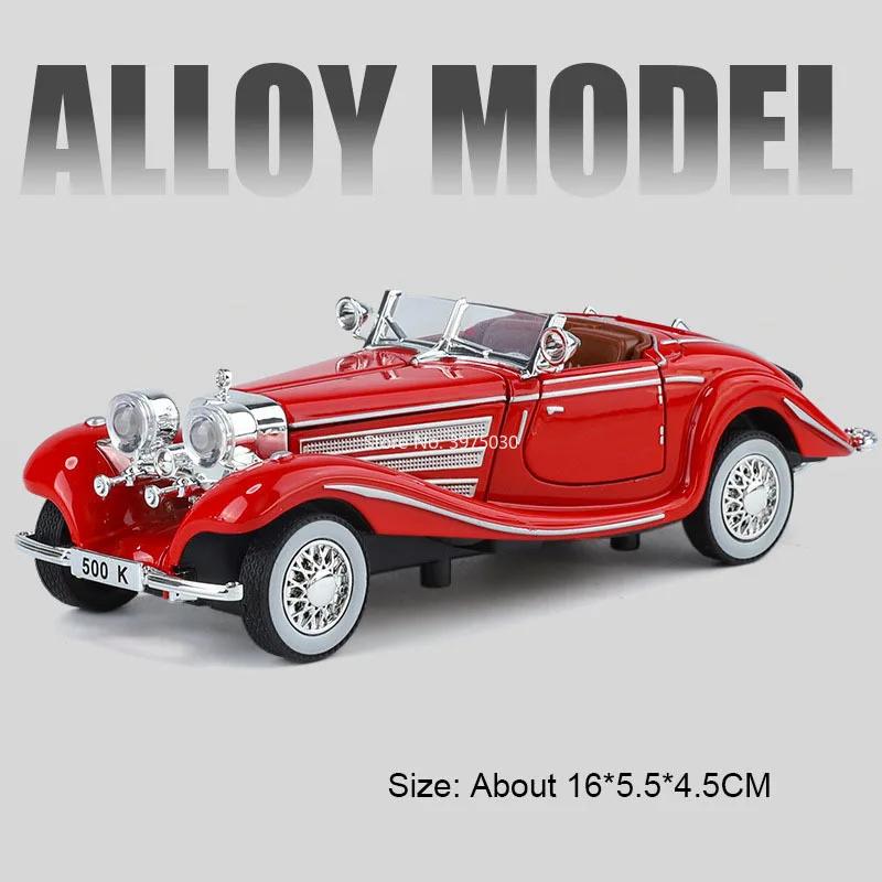 1:Масштаб 32 Rolls Royce Phantom 500K Винтажные Автомобили Модель Игрушки Колесо Амортизация Оттягивающиеся Транспортные Средства Модели Подарки для Взрослых