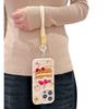 Leather Cartoon Embroidered Cake IPhone 16/15 Mobile Phone Case Suitable for Apple 14/13 Promax Lanyard 12