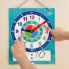 Interactive Teaching Clock,Colorful Design for Youngsters To Learn Analog & Digital Time with Labeled Hands & Minutes for Classroom Home