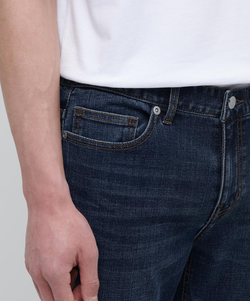 MUSINSA STANDARD [Cooltandard] Slim Crop Denim Pants [Medium Indigo]