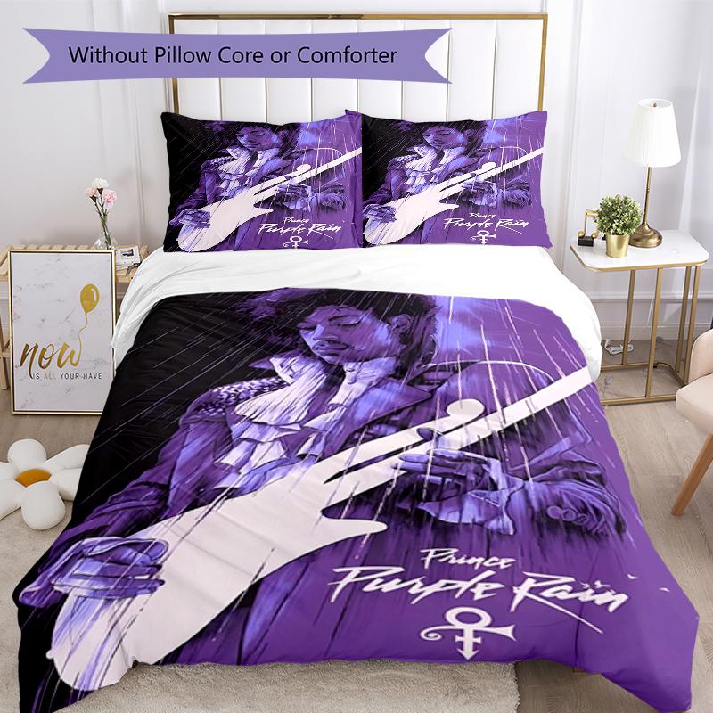 3pcs Prince3 Design Cover Set - HD Printed Bedding with 1 Cover and 2 Pillowcases - Perfect for Home and Dorm Decor