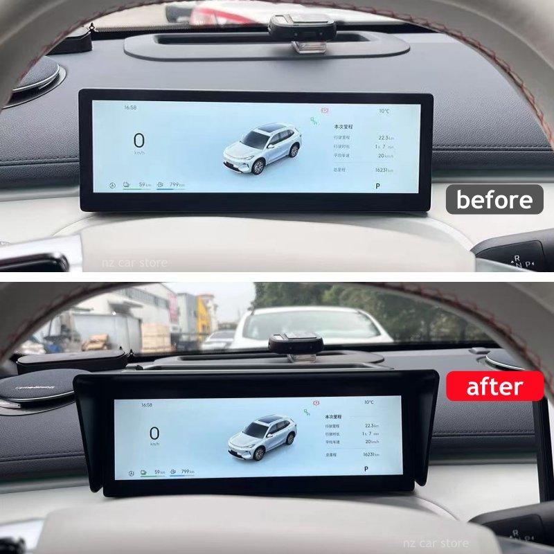 Козырек на панель для GEELY Galaxy Starship Starray EMI 2026 2025 Органайзер с отделениями Защитная крышка для экрана Аксессуары