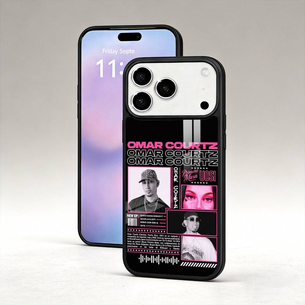 O-Omar Courtz Singer Phone Case Magnetic For iPhone17 16 15 14 13 12 Pro Max For Magsafe Wireless Charging Cover
