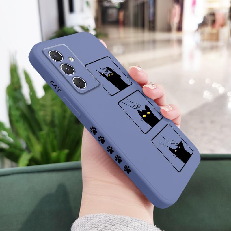Чехол для котенка Samsung Galaxy A54 A34 A24 A14 A15 A25 A35 A55 A05 A04 A73 A53 A33 A23 A13 A03 A72 A52 A52S A32 A22 4G 5G