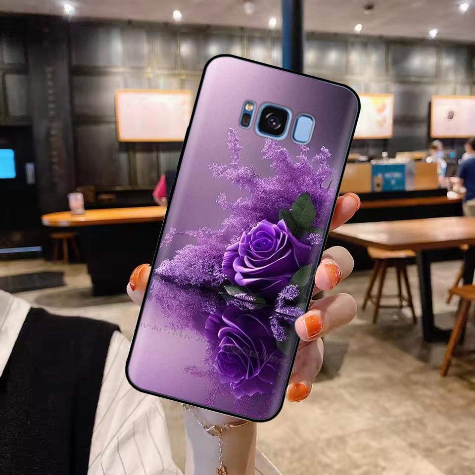 Чехол для телефона Samsung Galaxy S8 Plus Сердце-Бабочка Funda Для Samsung S8 S8Plus Чехлы Жидкий Силиконовый Бампер GalaxyS8 Оболочки