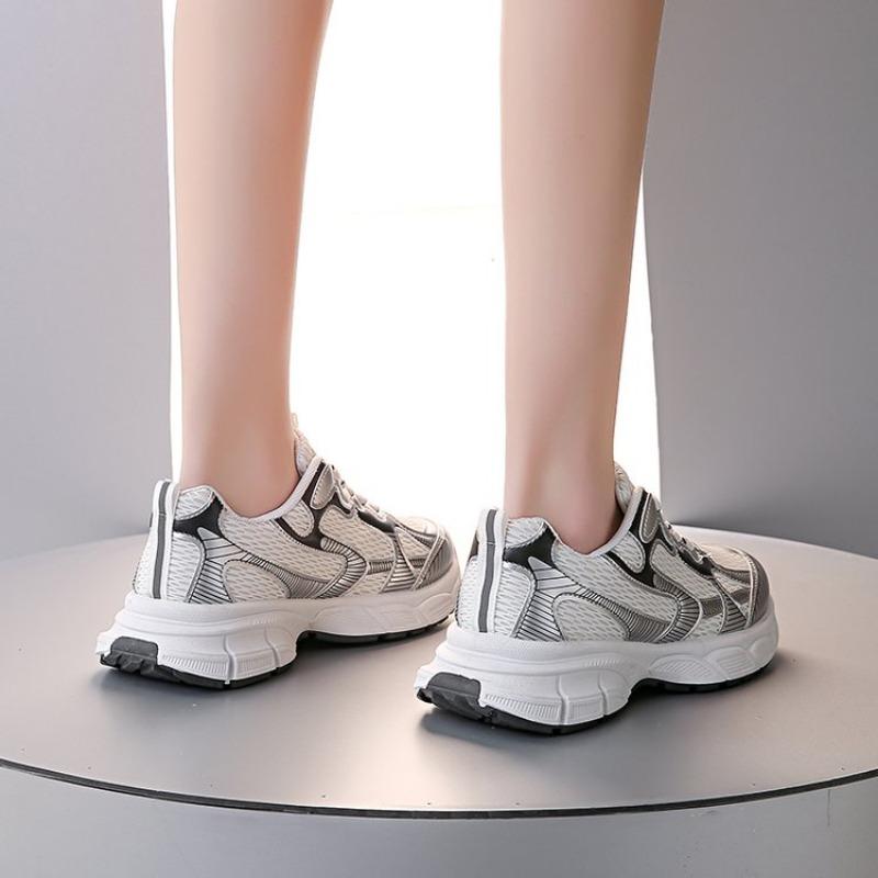 Women Casual Shoes White Breathable Lace-Up Women Sneakers Fashion Korean version Woman Tennis shoes for woman platform shoes