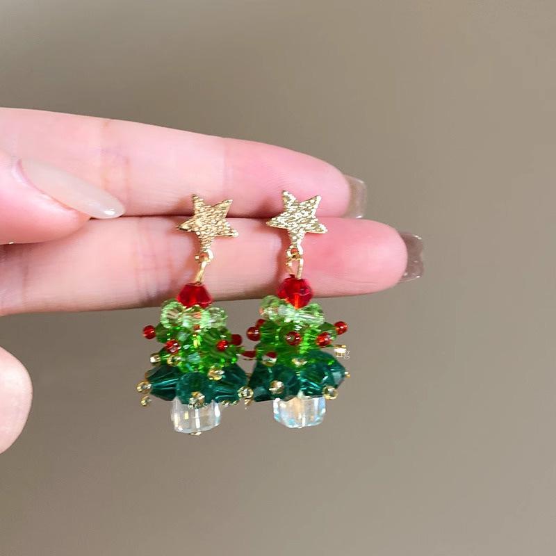 Титановое ожерелье «Рождественская елка»: Элегантная длинная цепочка-свитер для женщин - Уникальный нишевый дизайн