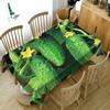 Fruit Cherry Pattern Tablecloth Green Vegetables Dustproof Washable Cloth Thicken Cotton Rectangular And Round Table Cloth
