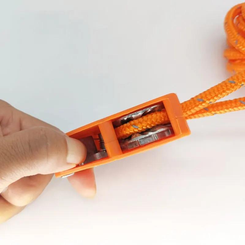 Outdoor Camping Tent Windproof Rope Adjustable Buckle Canopy Pull Rope Pulley Tightener Adjustable Lifting Hanging Rope