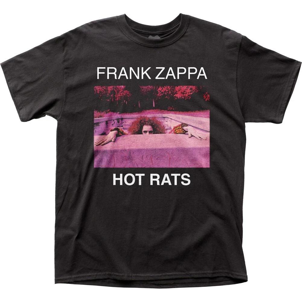 Фрэнк Заппа Hot Rats Мужская футболка Рок-н-ролл Музыка Классическая футболка группы Новая Черная