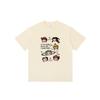 Women's 2024 Summer Cartoon Print Loose Crew Neck Cotton T-Shirt