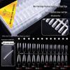 540 Ultra-Thin Transparent Half-Cover False Nail Tips - Seamless, No Carving Required
