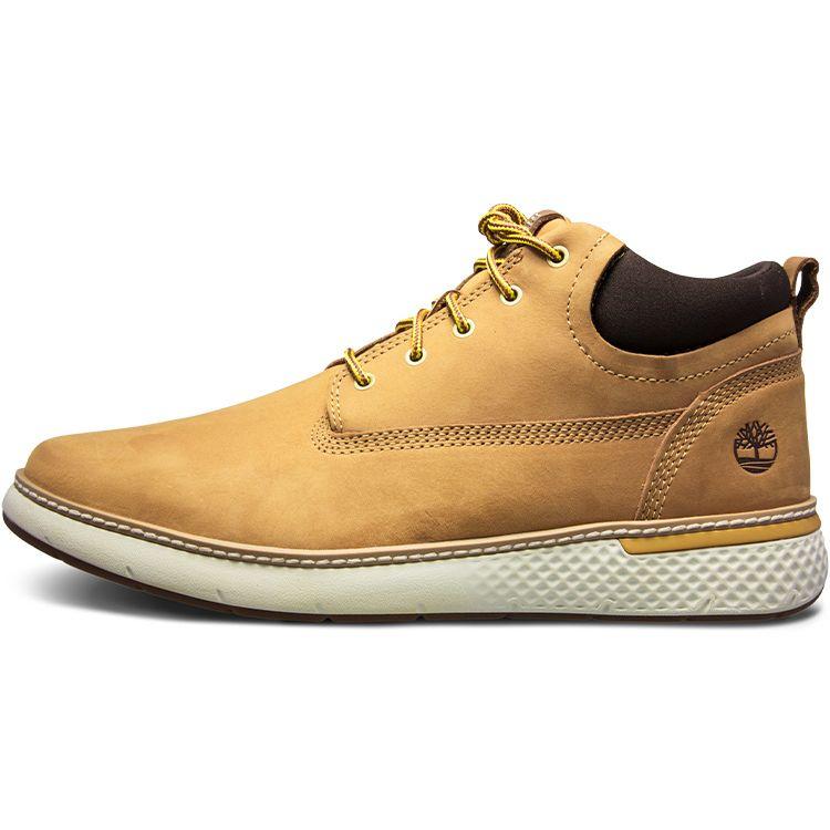 Timberland Cross Mark Outdoor Casual Elastic Mid-Top Sneakers Men Sneakers Wheat A1TR8W