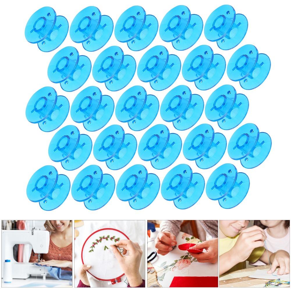 25pcs With Organizer Plastic Spool Plastic Sewing Machine Accessories DIY Sewing