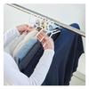 KOKUBO Laundry Hanger, Sliding Hanger (5-Color Set / Non-Slip with Shoulder Pads / Stretchable / Made In Japan) Stylish Clothes Drying Hanger (Prevent